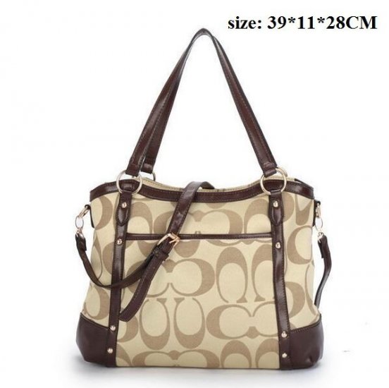 Coach In Signature Large Khaki Totes APD | Women